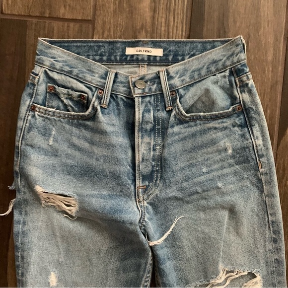 GRLFRND Karolina High Rise Skinny Distressed Jeans Butt Rip Little More Love 24 - Picture 7 of 15